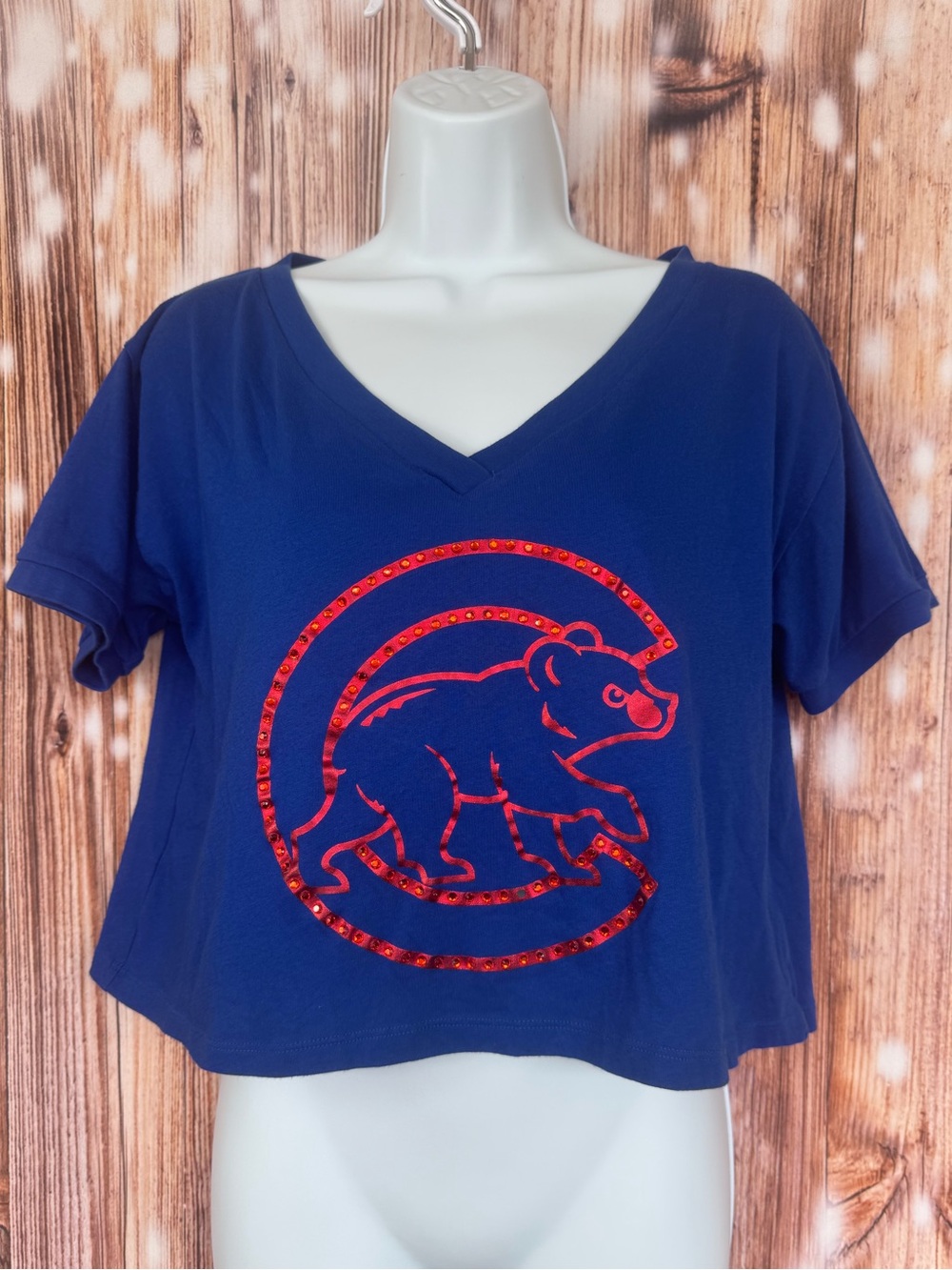 Pink Victorias Secret with 5th & Ocean Clothing LLC Cubs Crop Tee
